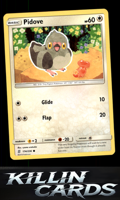 Pidove 174/236 Pokemon Common SM - Unified Minds Card NM