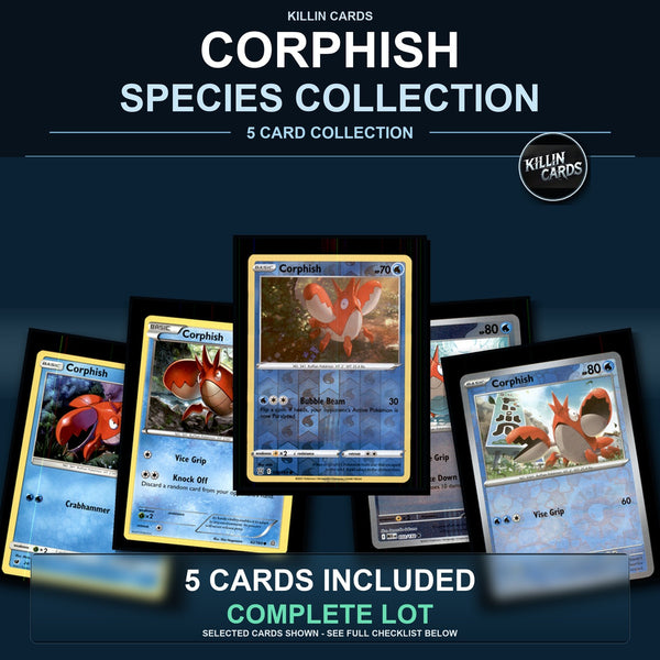 Pokemon TCG Corphish Species Collection 5 Different Cards