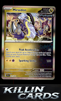 Miraidon 121/162 Pokemon Rare SV05: Temporal Forces Card NM