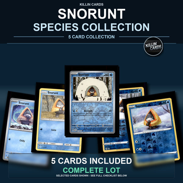 Pokemon TCG Snorunt Species Collection 5 Different Cards