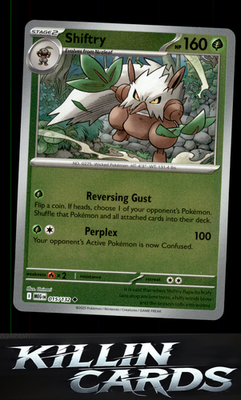 Reverse Holofoil Shiftry 015/132 Pokemon Uncommon ME01: Mega Evolution Card NM