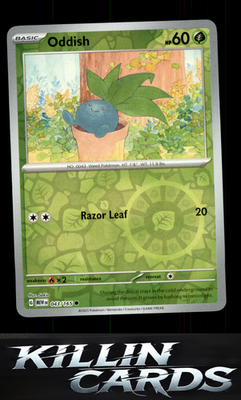 Oddish 043/165 Pokemon Common SV: Scarlet & Violet 151 Card NM
