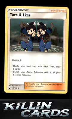 Tate & Liza 148/168 Pokemon Uncommon SM - Celestial Storm Card NM