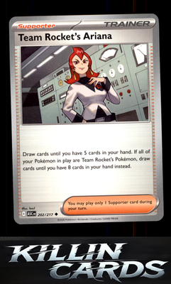 Team Rocket's Ariana 202/217 Pokemon Uncommon ME: Ascended Heroes Card NM