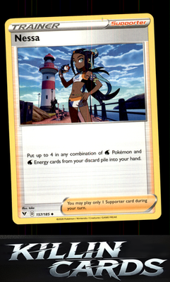 Nessa 157/185 Pokemon Uncommon SWSH04: Vivid Voltage Card NM