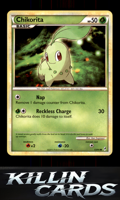 Chikorita 53/95 Pokemon Common Call of Legends Card LP