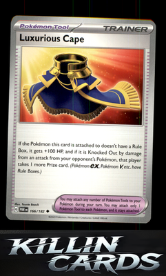 Luxurious Cape 166/182 Pokemon Uncommon SV04: Paradox Rift Card NM