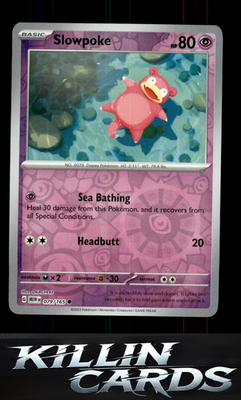 Reverse Holofoil Slowpoke 079/165 Pokemon Common SV: Scarlet & Violet 151 Card N
