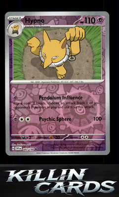 Reverse Holofoil Hypno 083/198 Pokemon Uncommon SV01: Scarlet & Violet Base Set