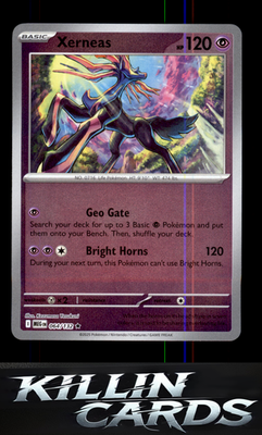 Reverse Holofoil Xerneas 064/132 Pokemon Rare ME01: Mega Evolution Card NM