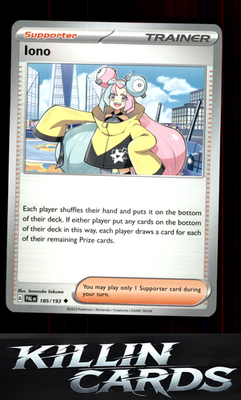 Iono - 185/193 185/193 Pokemon Uncommon SV02: Paldea Evolved Card NM