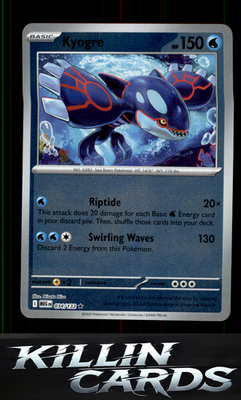 Reverse Holofoil Kyogre 034/132 Pokemon Rare ME01: Mega Evolution Card NM