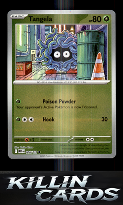 Reverse Holofoil Tangela 006/132 Pokemon Common ME01: Mega Evolution Card NM