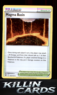 Magma Basin 144/172 Pokemon Uncommon SWSH09: Brilliant Stars Card NM