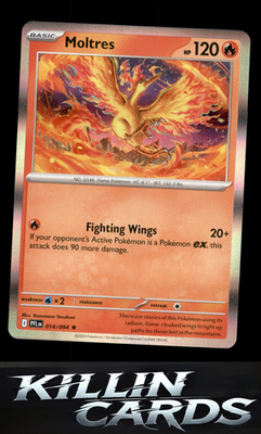 Moltres 014/094 Pokemon Rare ME02: Phantasmal Flames Card NM