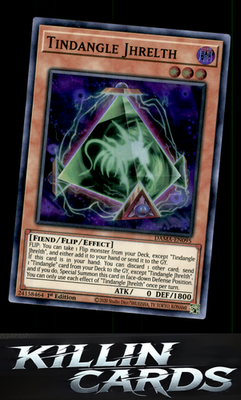 1st Edition Tindangle Jhrelth DAMA-EN095 YuGiOh Super Rare Dawn of Majesty Card