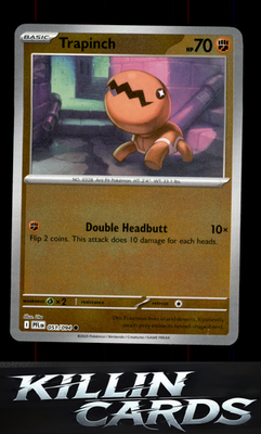 Reverse Holofoil Trapinch 051/094 Pokemon Common ME02: Phantasmal Flames Card NM