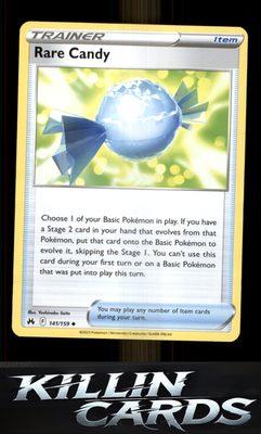 Rare Candy 141/159 Pokemon Uncommon SWSH: Crown Zenith Card NM