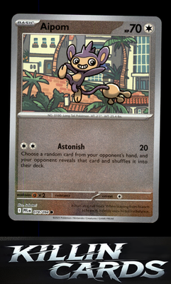 Reverse Holofoil Aipom 078/094 Pokemon Common ME02: Phantasmal Flames Card NM