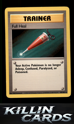 Full Heal 082/102 Pokemon Uncommon Base Set Card LP