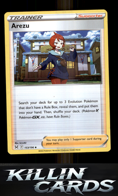 Arezu 153/196 Pokemon Uncommon SWSH11: Lost Origin Card NM