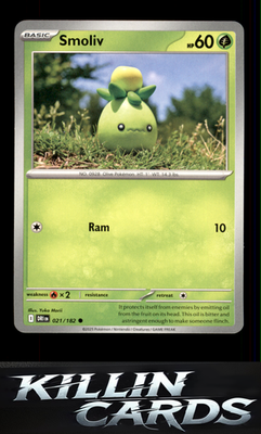 Smoliv 021/182 Pokemon Common SV10: Destined Rivals Card LP