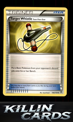 Target Whistle 106/119 Pokemon Uncommon XY - Phantom Forces Card LP