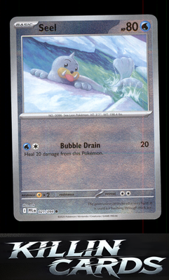 Seel 021/094 Pokemon Common ME02: Phantasmal Flames Card NM