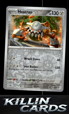 Reverse Holofoil Heatran 068/131 Pokemon Uncommon SV: Prismatic Evolutions Card
