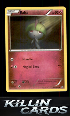 Ralts (100) 100/162 Pokemon Common XY - BREAKthrough Card NM
