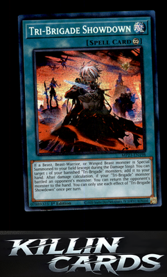 1st Edition Tri-Brigade Showdown MP23-EN198 YuGiOh Prismatic Secret Rare 25th An