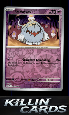 Reverse Holofoil Greavard 042/091 Pokemon Common SV: Paldean Fates Card LP