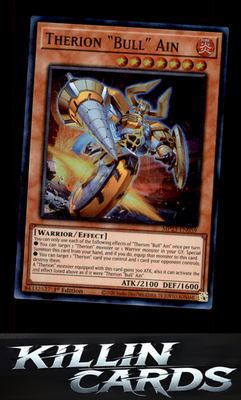 1st Edition Therion "Bull" Ain MP23-EN059 YuGiOh Super Rare 25th Anniversary Tin