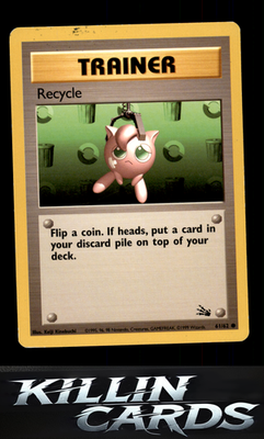 Recycle 61/62 Pokemon Common Fossil Card LP