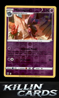 Reverse Holofoil Mismagius 059/189 Pokemon Rare SWSH10: Astral Radiance Card NM