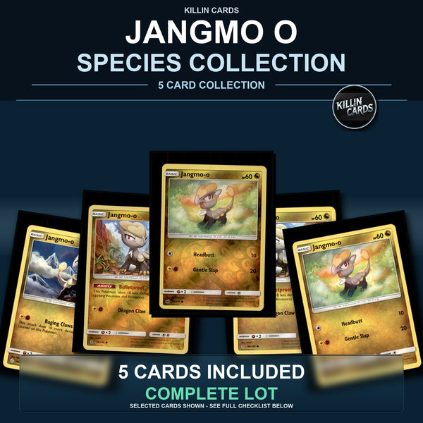 Pokemon TCG Jangmo O Species Collection 5 Different Cards