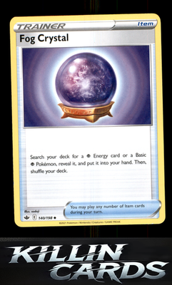 Fog Crystal 140/198 Pokemon Uncommon SWSH06: Chilling Reign Card NM