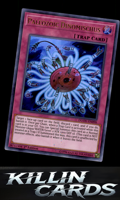 1st Edition Paleozoic Dinomischus DUOV-EN098 YuGiOh Ultra Rare Duel Overload Car
