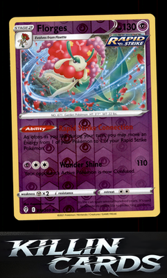 Reverse Holofoil Florges 073/203 Pokemon Holo Rare SWSH07: Evolving Skies Card N