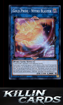 1st Edition Gold Pride - Nytro Blaster PHHY-EN090 YuGiOh Super Rare Photon Hyper