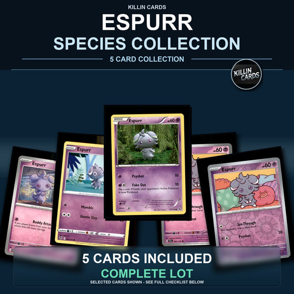 Pokemon TCG Espurr Species Collection 5 Different Cards