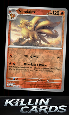 Reverse Holofoil Ninetales 029/197 Pokemon Uncommon SV03: Obsidian Flames Card N
