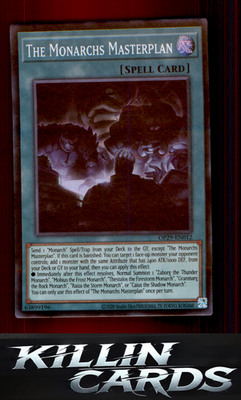 The Monarchs Masterplan OP29-EN012 YuGiOh Super Rare OTS Tournament Pack 29 Card