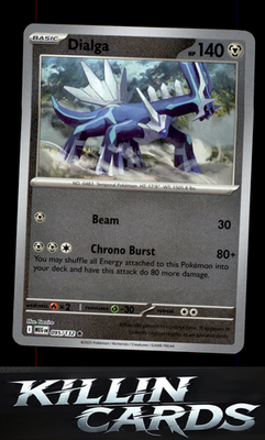 Reverse Holofoil Dialga 095/132 Pokemon Rare ME01: Mega Evolution Card NM