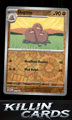 Reverse Holofoil Dugtrio 051/165 Pokemon Uncommon SV: Scarlet & Violet 151 Card