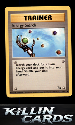 Energy Search 59/62 Pokemon Common Fossil Card LP