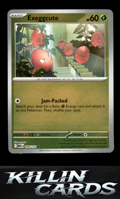 Reverse Holofoil Exeggcute 004/132 Pokemon Common ME01: Mega Evolution Card NM
