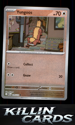 Reverse Holofoil Yungoos 109/132 Pokemon Common ME01: Mega Evolution Card NM