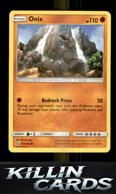 Onix 103/236 Pokemon Common SM - Unified Minds Card NM