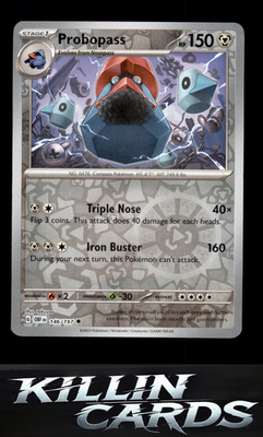 Reverse Holofoil Probopass 146/197 Pokemon Uncommon SV03: Obsidian Flames Card N